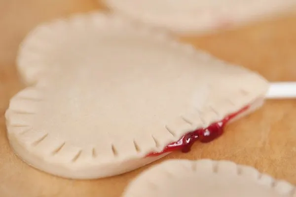 Cherry Jam Heart Pie Pops from The Sweetest Occasion