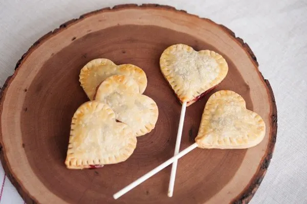 Cherry Jam Heart Pie Pops from The Sweetest Occasion