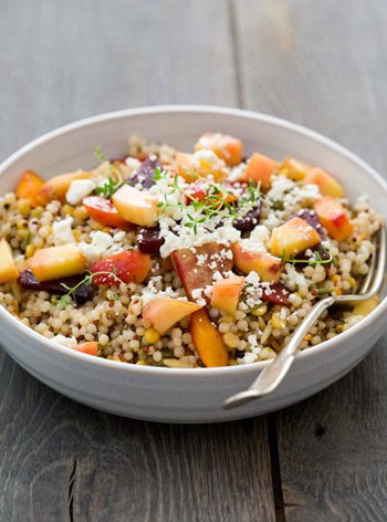 Peach + Roasted Vegetable Salad