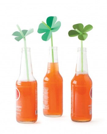 Shamrock Straw Toppers