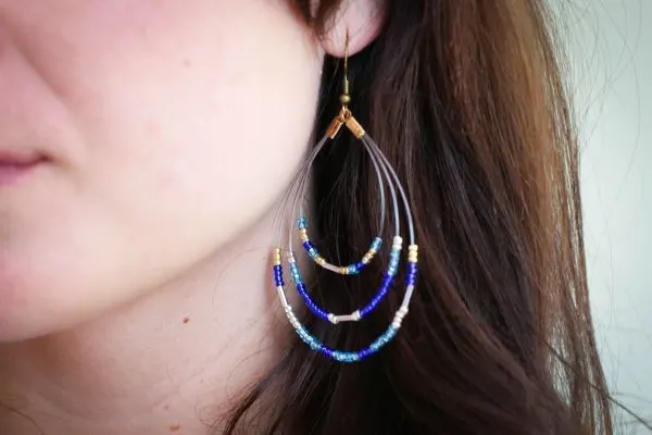 Rainbow Colored Beaded Hoop Earrings – J. Nicole Boutique