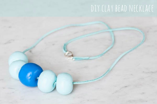 Tia mixed bead necklace — Clay & String