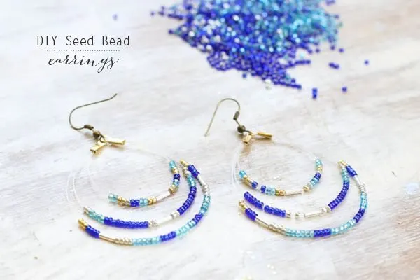 Easy Earring Crafts, Earrings Making Tutorial, Jewelry Making, Beaded  Earrings