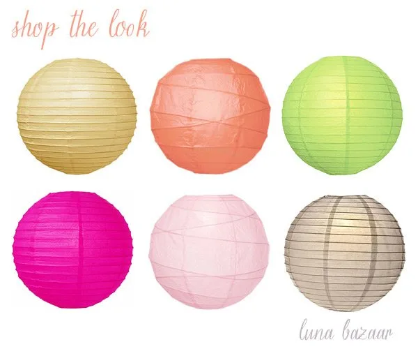 Buy paper lanterns from Luna Bazaar