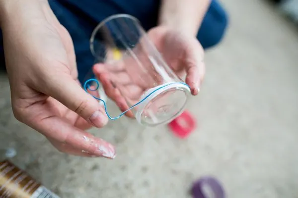 DIY Colorful Wrapped Glasses | The Sweetest Occasion