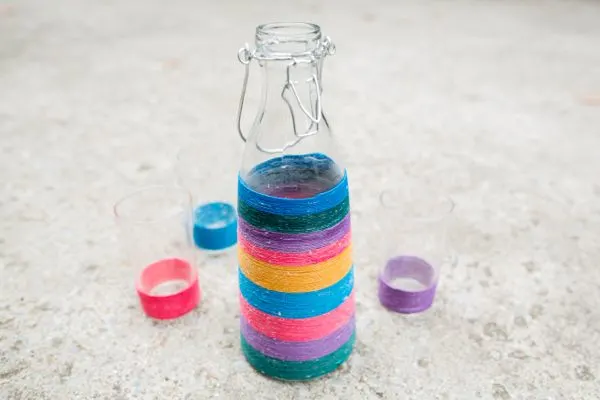 DIY Wrapped Carafe