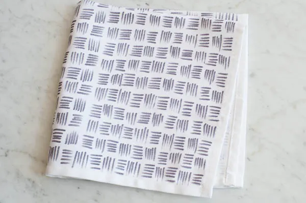 DIY Patterned Cloth Napkins