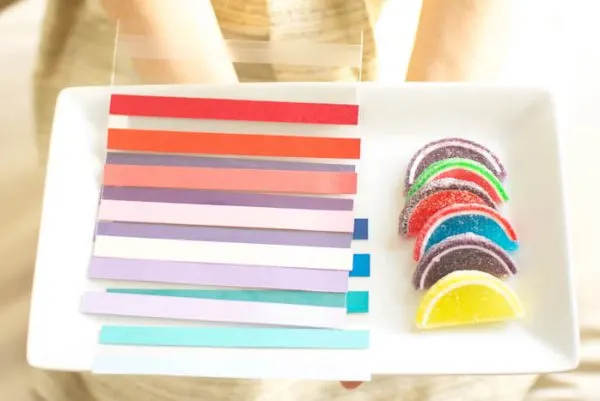 DIY Striped Ombre Favor Bags