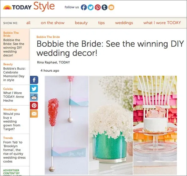 The Sweetest Occasion on The Today Show The Sweetest Occasion on The Today Show