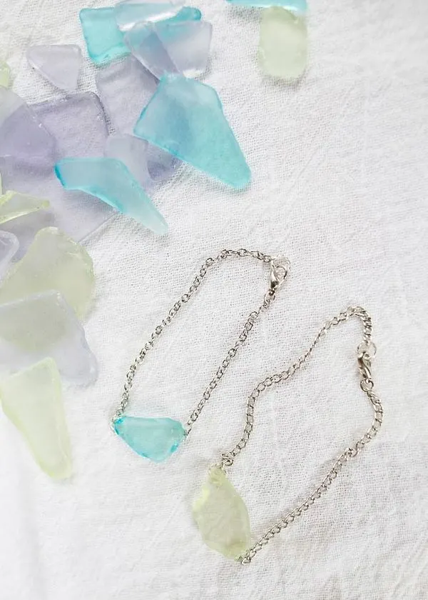 DIY Sea Glass Bracelet | The Sweetest Occasion