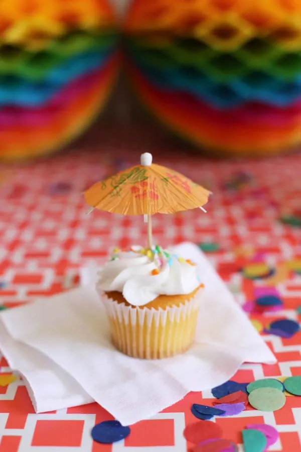 Paper Parasol Cupcake Toppers