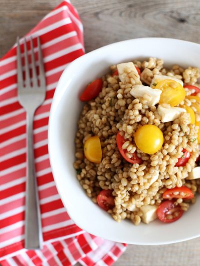 Tomato + Mozzarella Barley Salad thumbnail