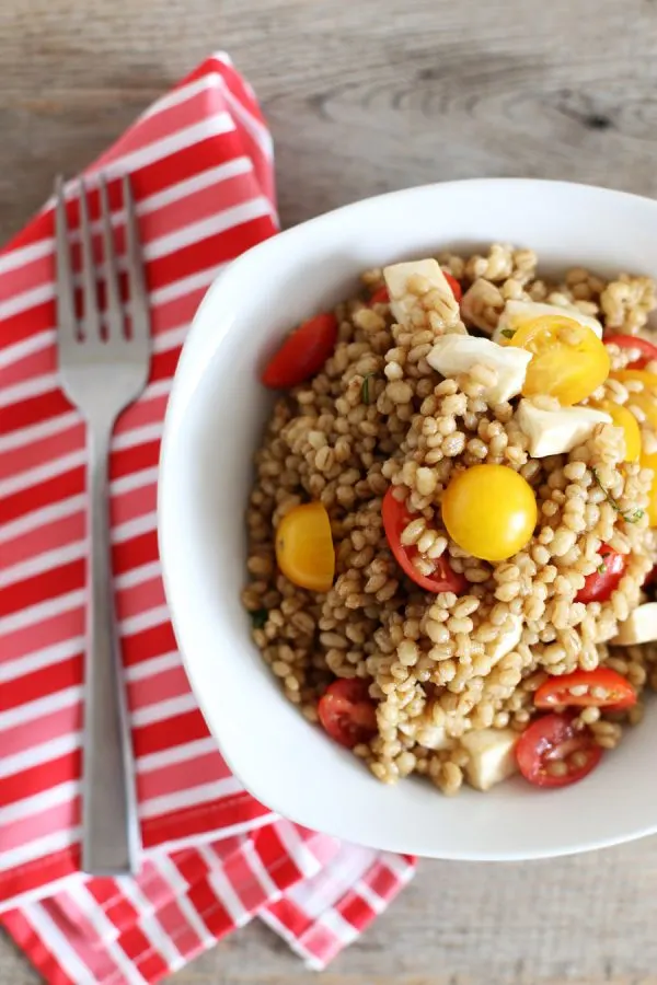 Tomato and Mozzarella Barley Salad