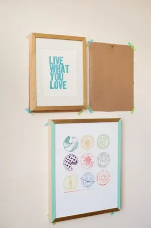 DIY Painted Frame Gallery Wall | The Sweetest Occasion