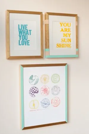 DIY Painted Frame Gallery Wall | The Sweetest Occasion