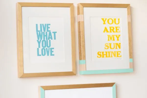 DIY Painted Frame Gallery Wall | The Sweetest Occasion