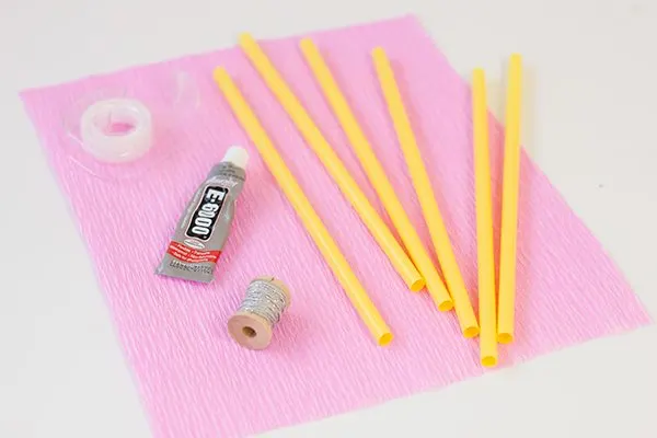 DIY Pencil Drink Stirrers Supplies