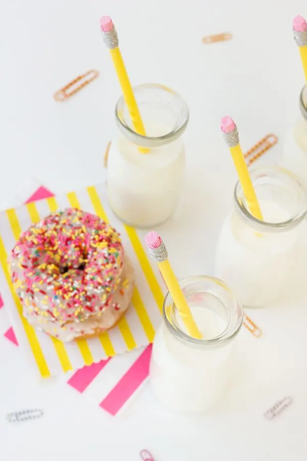 DIY Pencil Drink Stirrers for Back to School