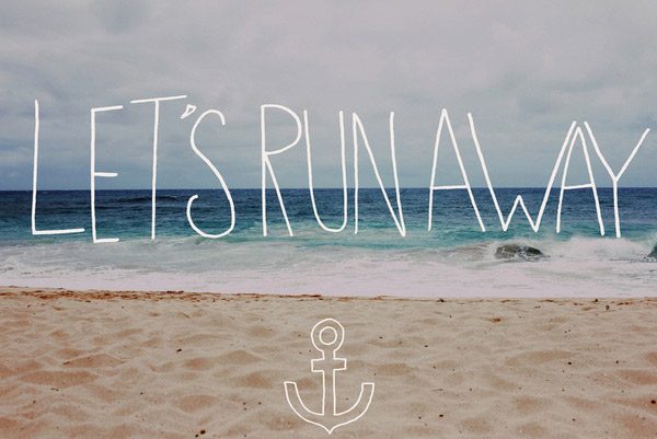 Lets Run Away Print by Leah Flores Designs
