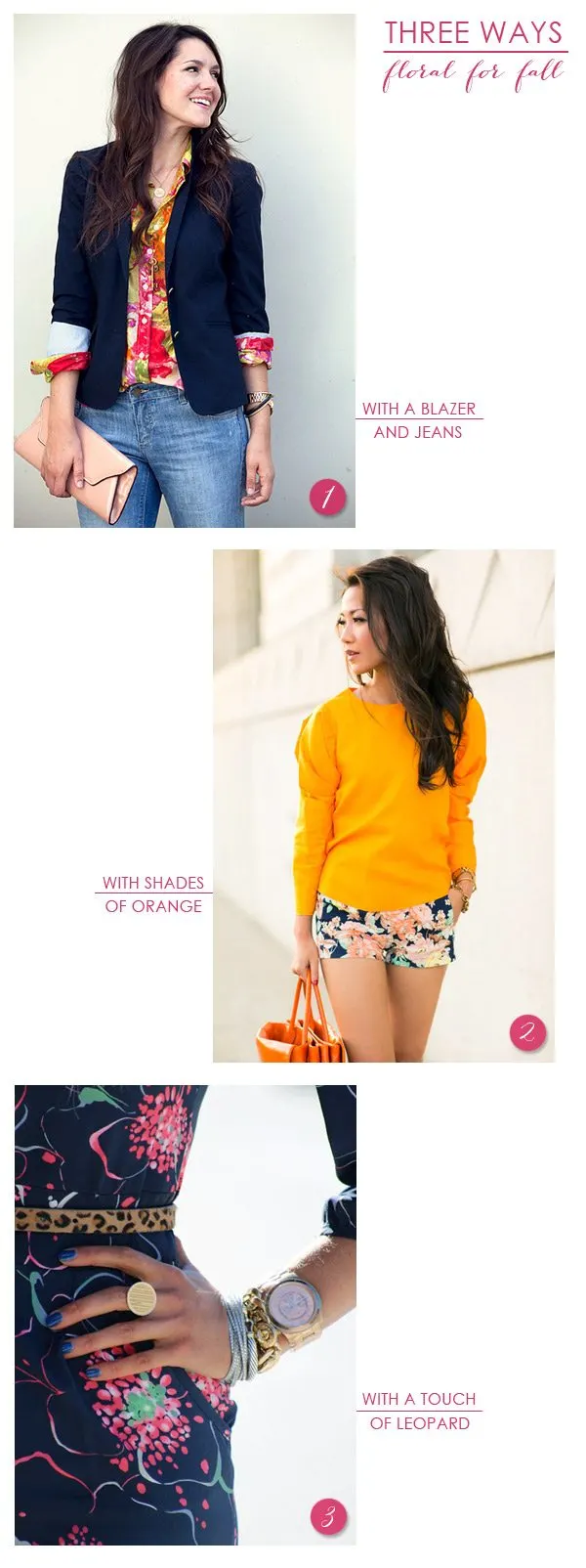 3 Ways to Wear Floral for Fall