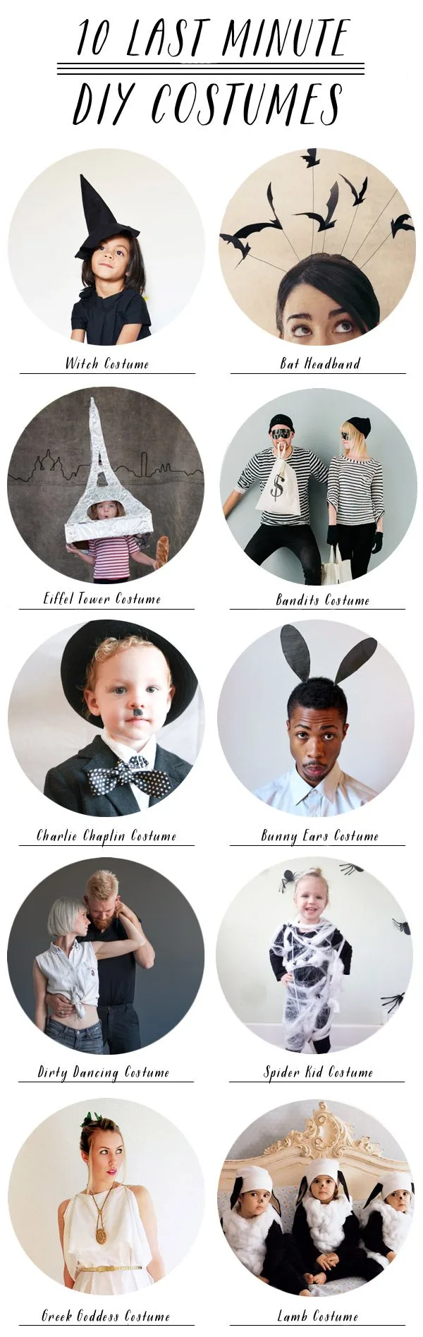 10 Last Minute Halloween Costumes from @cydconverse