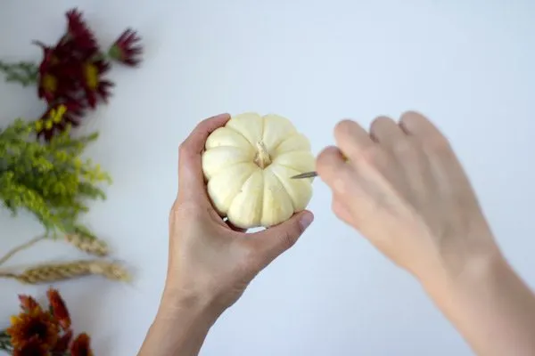 DIY Mini Pumpkin Centerpieces