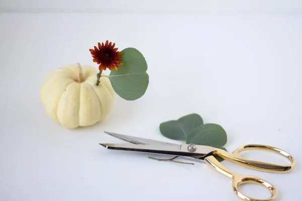 DIY Mini Pumpkin Centerpieces