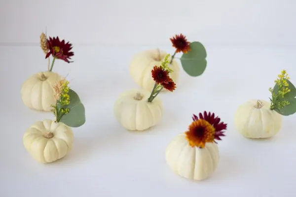 DIY Mini Pumpkin Centerpieces