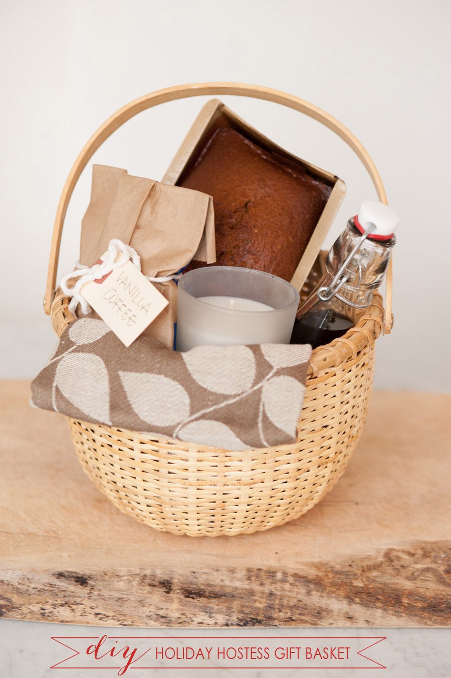 DIY Holiday Hostess Gift Basket - The Sweetest Occasion