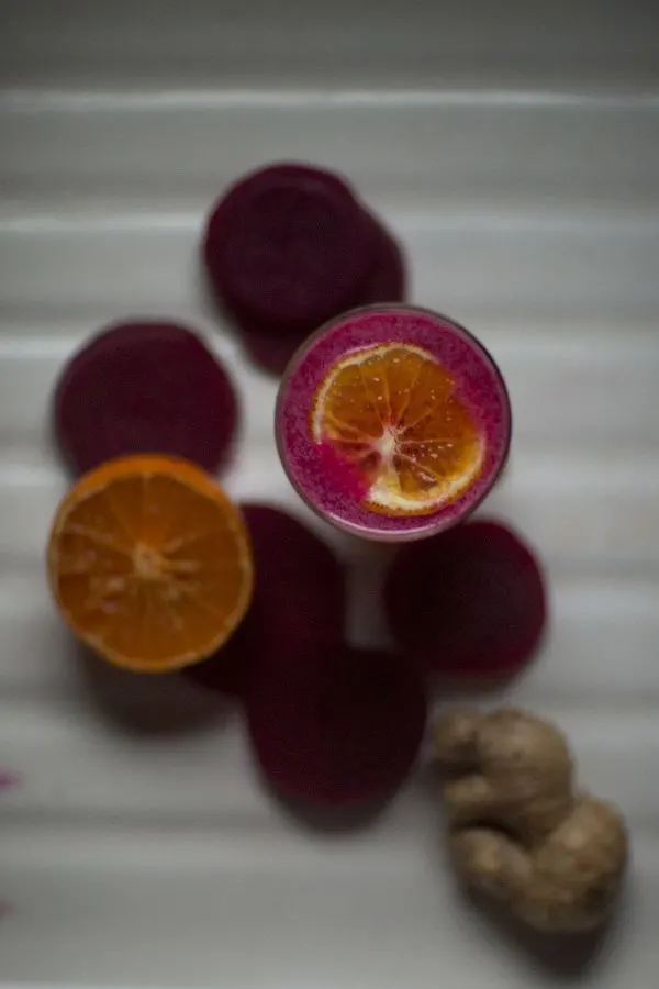 Ginger Mandarin Beet Cocktail from @cydconverse