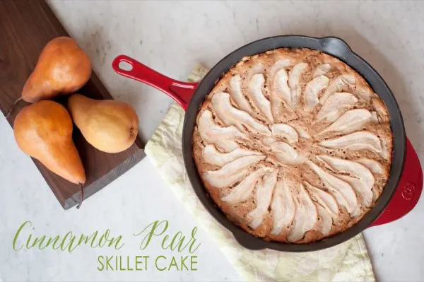 Cinnamon Pear Skillet Cake | The Sweetest Occasion Cinnamon Pear Skillet Cake | The Sweetest Occasion