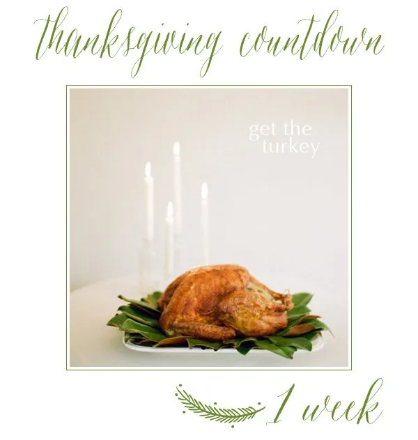 Thanksgiving Countdown | 1 Week to Go