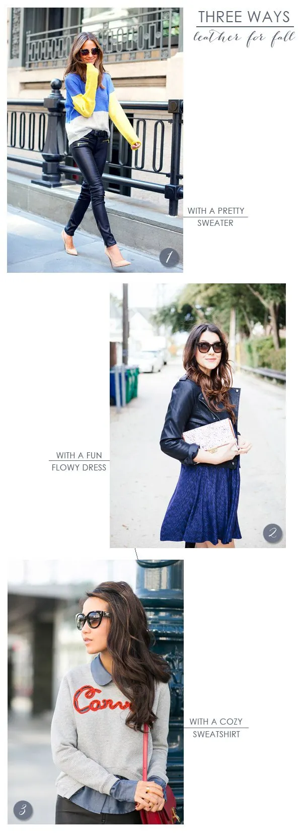 Three Ways to Wear Leather for Fall