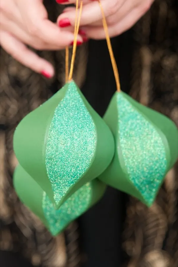 Gold-Foil Christmas Ornaments — DIY DARLING