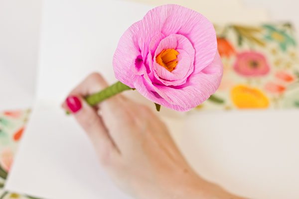 DIY Paper Flower Pencils