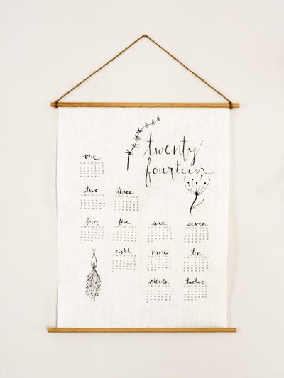 DIY Linen Wall Calendar thumbnail