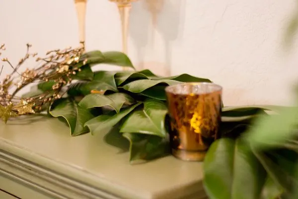 DIY Magnolia Leaf Garland