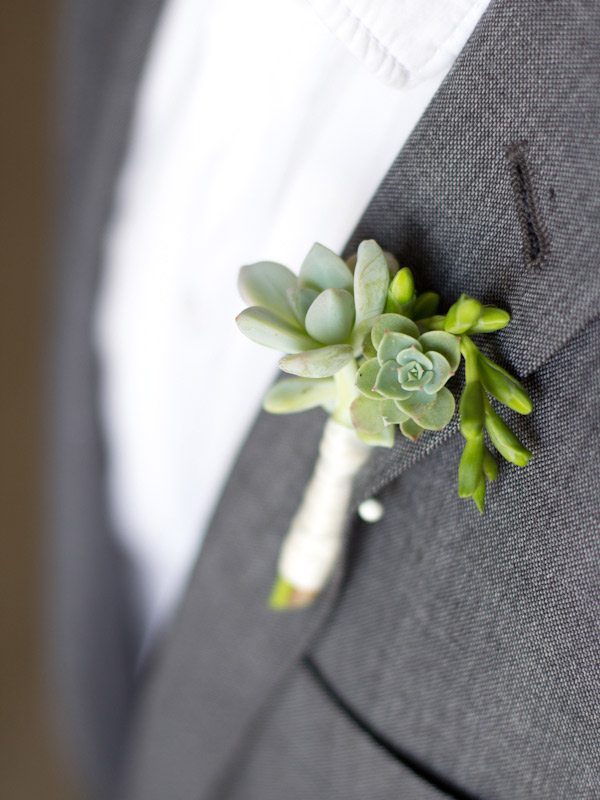 DIY Succulent Boutonniere