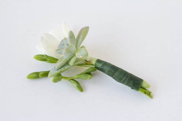 DIY Succulent Boutonniere