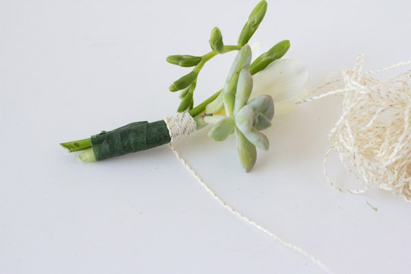 DIY Succulent Boutonniere