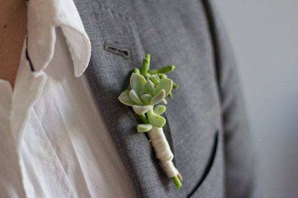 DIY Succulent Boutonniere