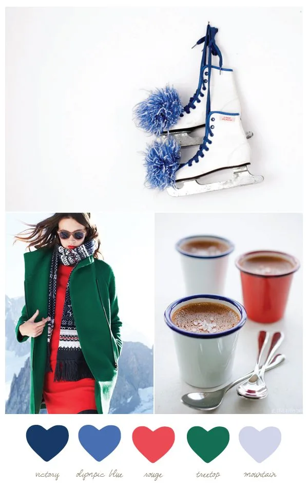 Color Palette: Olympic Blue and Rouge