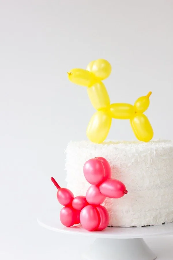 DIY Balloon Animal Cake Topper