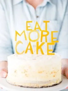 DIY Eat More Cake Topper