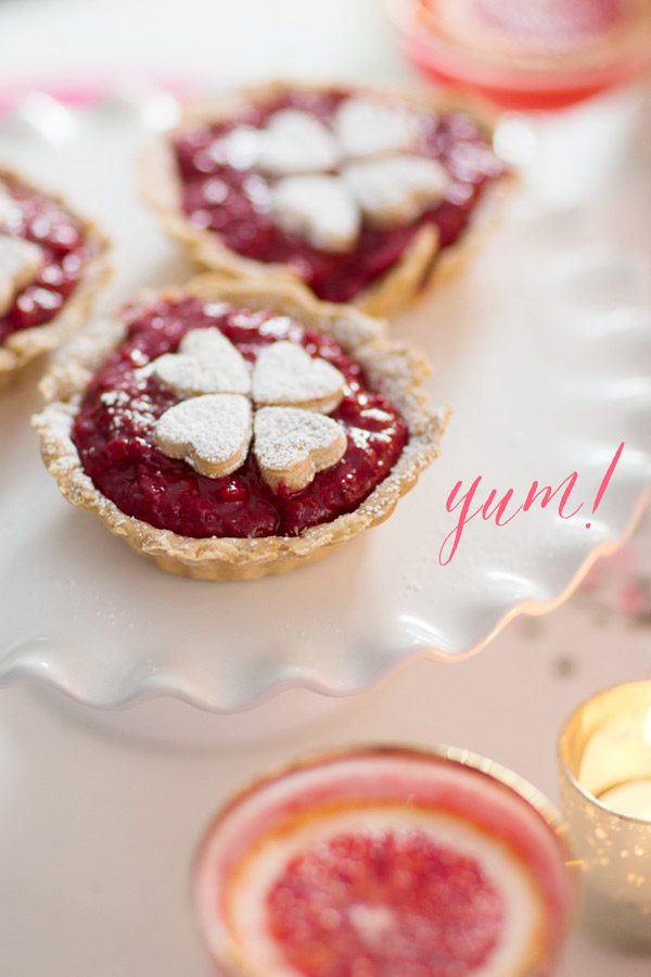 Raspberry Rose Tarts