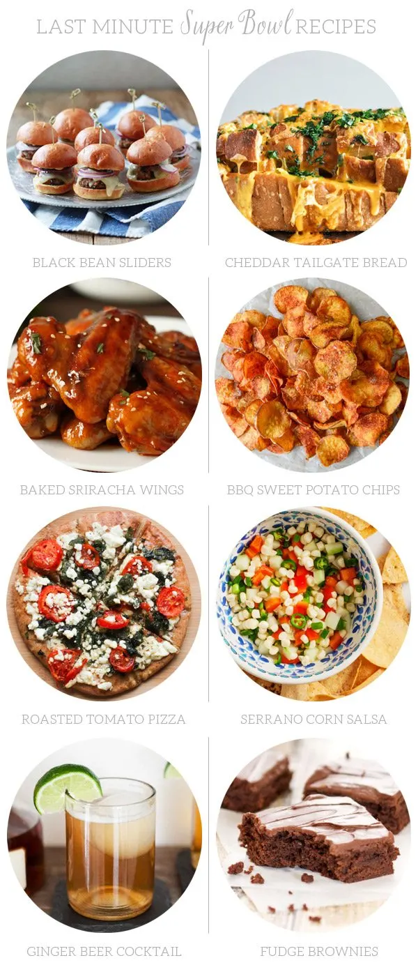 Last Minute Super Bowl Recipes
