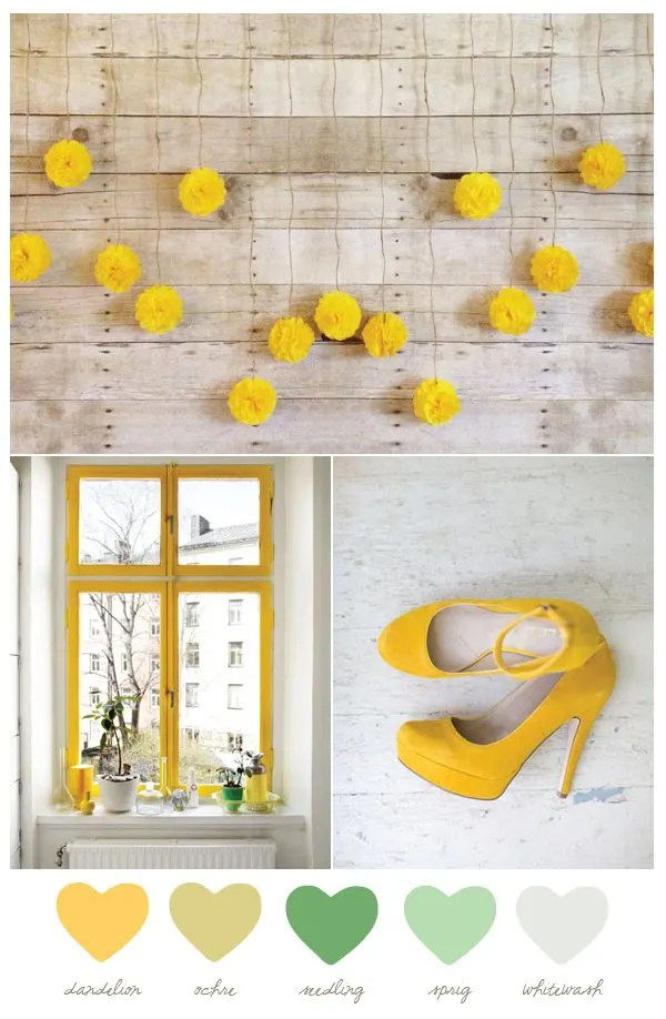 Color Palette: Dandelion and Seedling