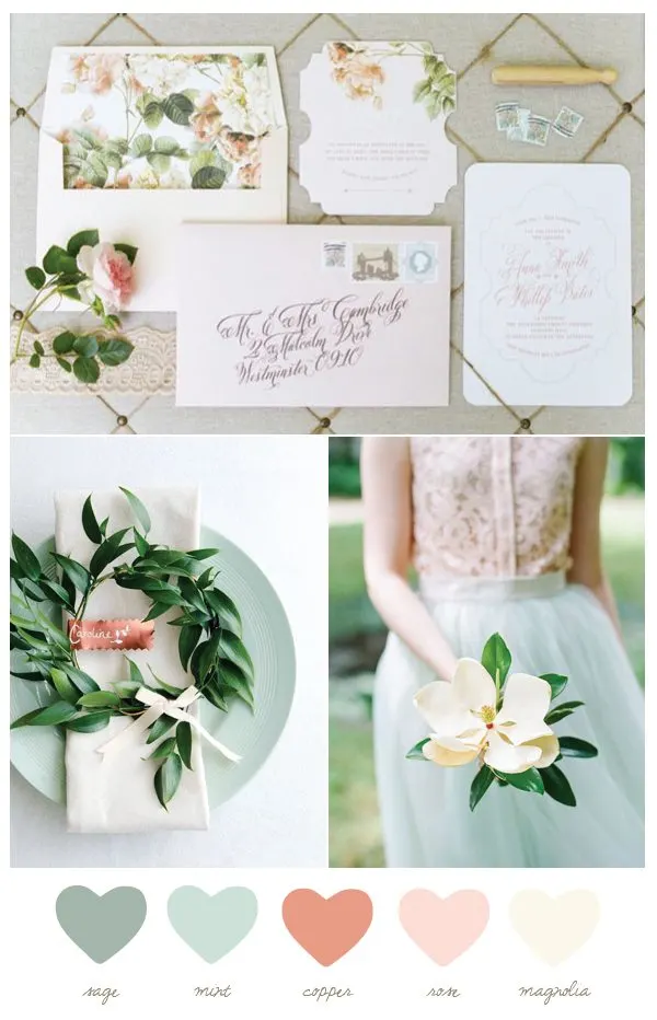 Color Palette: Mint and Magnolia