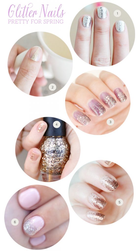 Pretty for Spring: Glitter Nails - The Sweetest Occasion