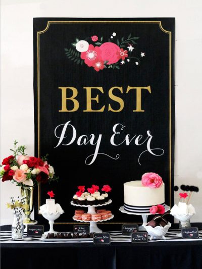 Best Day Ever: Glamorous Black + Floral Bridal Shower thumbnail